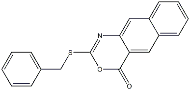 2-Benzylthio-4H-naphth[2,3-d][1,3]oxazin-4-one Structure