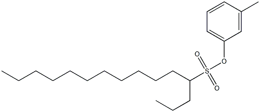 4-Pentadecanesulfonic acid 3-methylphenyl ester Structure