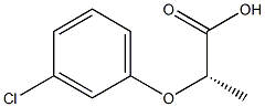 (2S)-2-(3-Chlorophenoxy)propionic acid Structure