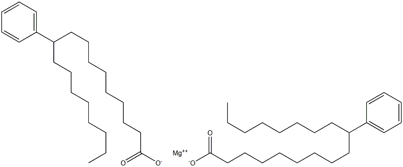 Bis(10-phenylstearic acid)magnesium salt Structure