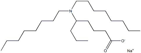 5-(Dioctylamino)octanoic acid sodium salt Structure