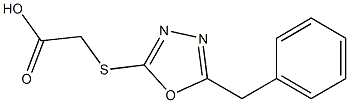 [(5-Benzyl-1,3,4-oxadiazol-2-yl)thio]acetic acid 구조식 이미지