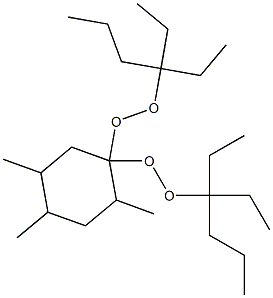 2,4,5-Trimethyl-1,1-bis(1,1-diethylbutylperoxy)cyclohexane 구조식 이미지