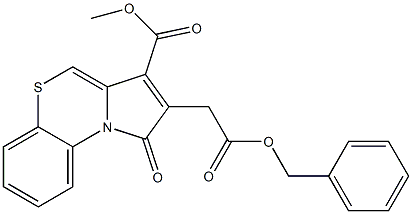 2-[(Benzyloxycarbonyl)methyl]-1-oxo-1H-pyrrolo[2,1-c][1,4]benzothiazine-3-carboxylic acid methyl ester Structure