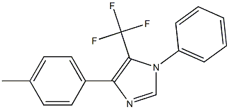 1-Phenyl-5-trifluoromethyl-4-(4-methylphenyl)-1H-imidazole Structure