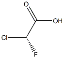 [R,(+)]-Chlorofluoroacetic acid Structure