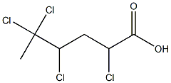 2,4,5,5-Tetrachlorocaproic acid 구조식 이미지