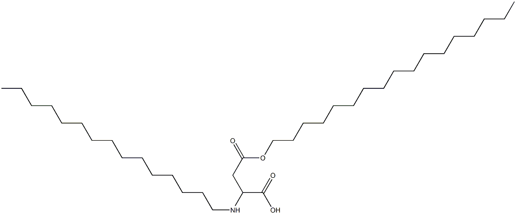 2-Pentadecylamino-3-(heptadecyloxycarbonyl)propionic acid Structure