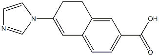 7,8-Dihydro-6-(1H-imidazol-1-yl)naphthalene-2-carboxylic acid Structure