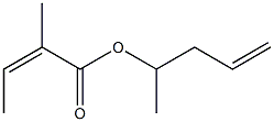 2-Methylisocrotonic acid 1-methyl-3-butenyl ester 구조식 이미지