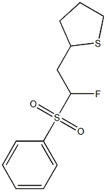 2-(2-Fluoro-2-phenylsulfonylethyl)tetrahydrothiophene 구조식 이미지