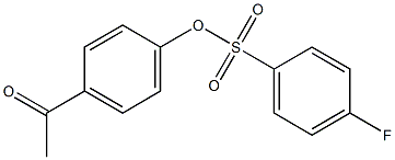 4-Fluorobenzenesulfonic acid 4-acetylphenyl ester Structure