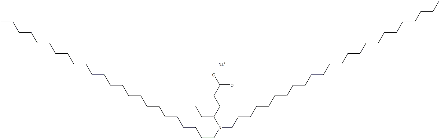 4-(Ditetracosylamino)hexanoic acid sodium salt 구조식 이미지