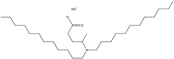 4-(Didodecylamino)valeric acid sodium salt 구조식 이미지