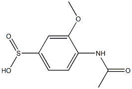 4-(Acetylamino)-3-methoxybenzenesulfinic acid 구조식 이미지