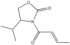 3-Crotonoyl-4-isopropyloxazolidin-2-one 구조식 이미지