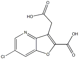 3-(Carboxymethyl)-6-chlorofuro[3,2-b]pyridine-2-carboxylic acid Structure