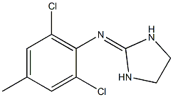 N-(2,6-Dichloro-4-methylphenyl)imidazolidine-2-imine 구조식 이미지