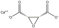 (2S,3R)-2,3-Oxiranedicarboxylic acid calcium salt Structure