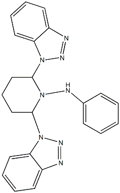 1-Anilino-2,6-bis(1H-benzotriazol-1-yl)piperidine 구조식 이미지