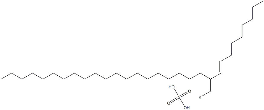 Sulfuric acid 2-(1-nonenyl)docosyl=potassium ester salt 구조식 이미지