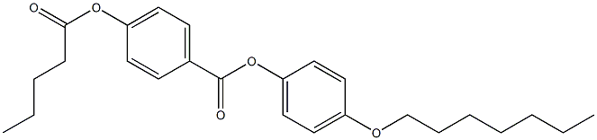 p-Pentanoyloxybenzoic acid p-(heptyloxy)phenyl ester 구조식 이미지