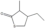 4-Ethyl-3-methyl-1-thiacyclopentan-2-one 구조식 이미지