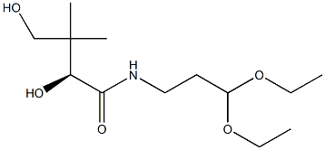 [S,(-)]-N-(3,3-Diethoxypropyl)-2,4-dihydroxy-3,3-dimethylbutyramide 구조식 이미지