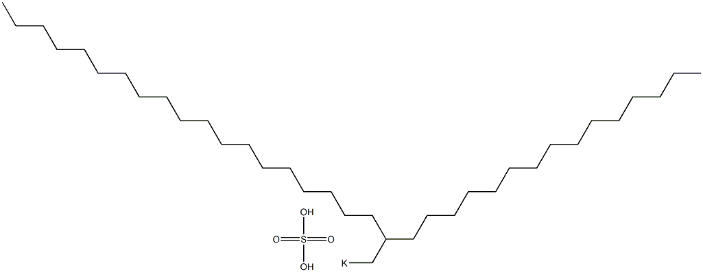Sulfuric acid 2-pentadecylhenicosyl=potassium salt 구조식 이미지