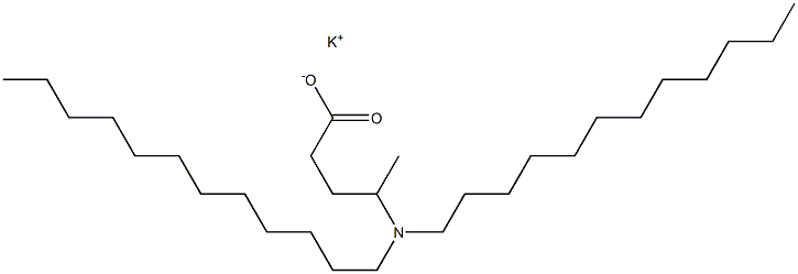 4-(Didodecylamino)valeric acid potassium salt Structure
