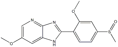 6-Methoxy-2-(2-methoxy-4-methylsulfinylphenyl)-1H-imidazo[4,5-b]pyridine Structure