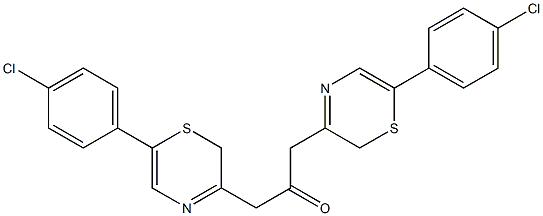 6-(4-Chlorophenyl)-2H-1,4-thiazin-3-yl(methyl) ketone Structure