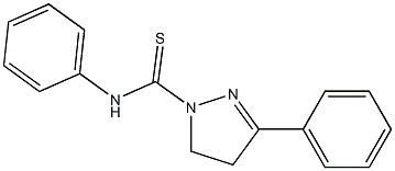 4,5-Dihydro-3,N-diphenyl-1H-pyrazole-1-carbothioamide Structure