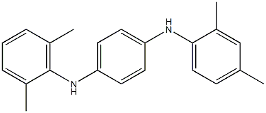 N-(2,4-Dimethylphenyl)-N'-(2,6-dimethylphenyl)-p-phenylenediamine 구조식 이미지