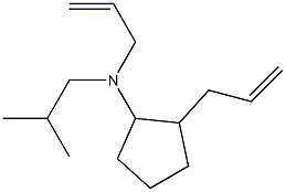 2-(2-Propenyl)-N-(2-propenyl)-N-isobutylcyclopentanamine Structure