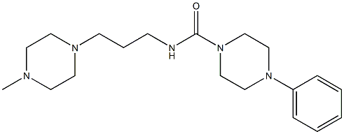 4-Phenyl-N-[3-(4-methyl-1-piperazinyl)propyl]piperazine-1-carboxamide Structure