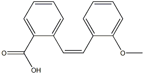 (Z)-2'-Methoxystilbene-2-carboxylic acid 구조식 이미지