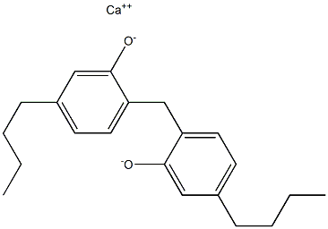 Calcium 2,2'-methylenebis(5-butylphenoxide) Structure