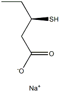 [R,(-)]-3-Mercaptovaleric acid sodium salt 구조식 이미지