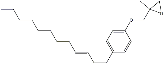4-(3-Dodecenyl)phenyl 2-methylglycidyl ether 구조식 이미지