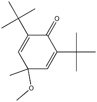 2,6-Ditert-butyl-4-methoxy-4-methyl-2,5-cyclohexadiene-1-one 구조식 이미지