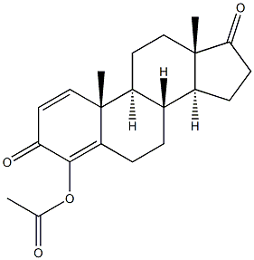 4-(Acetoxy)androsta-1,4-diene-3,17-dione 구조식 이미지