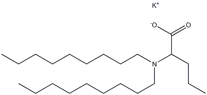 2-(Dinonylamino)valeric acid potassium salt Structure