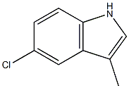 3-Methyl-5-chloro-1H-indole Structure