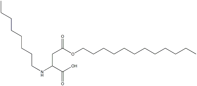2-Octylamino-3-(dodecyloxycarbonyl)propionic acid Structure