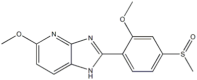 5-Methoxy-2-(2-methoxy-4-methylsulfinylphenyl)-1H-imidazo[4,5-b]pyridine 구조식 이미지