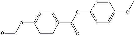 p-Formyloxybenzoic acid p-methoxyphenyl ester 구조식 이미지