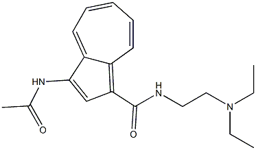 3-(Acetylamino)-N-[2-(diethylamino)ethyl]-1-azulenecarboxamide Structure