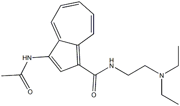 3-(Acetylamino)-N-[2-(diethylamino)ethyl]-1-azulenecarboxamide 구조식 이미지