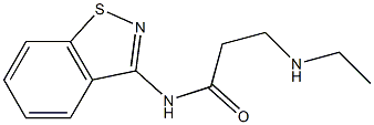 N-(1,2-Benzisothiazol-3-yl)-3-ethylaminopropanamide Structure